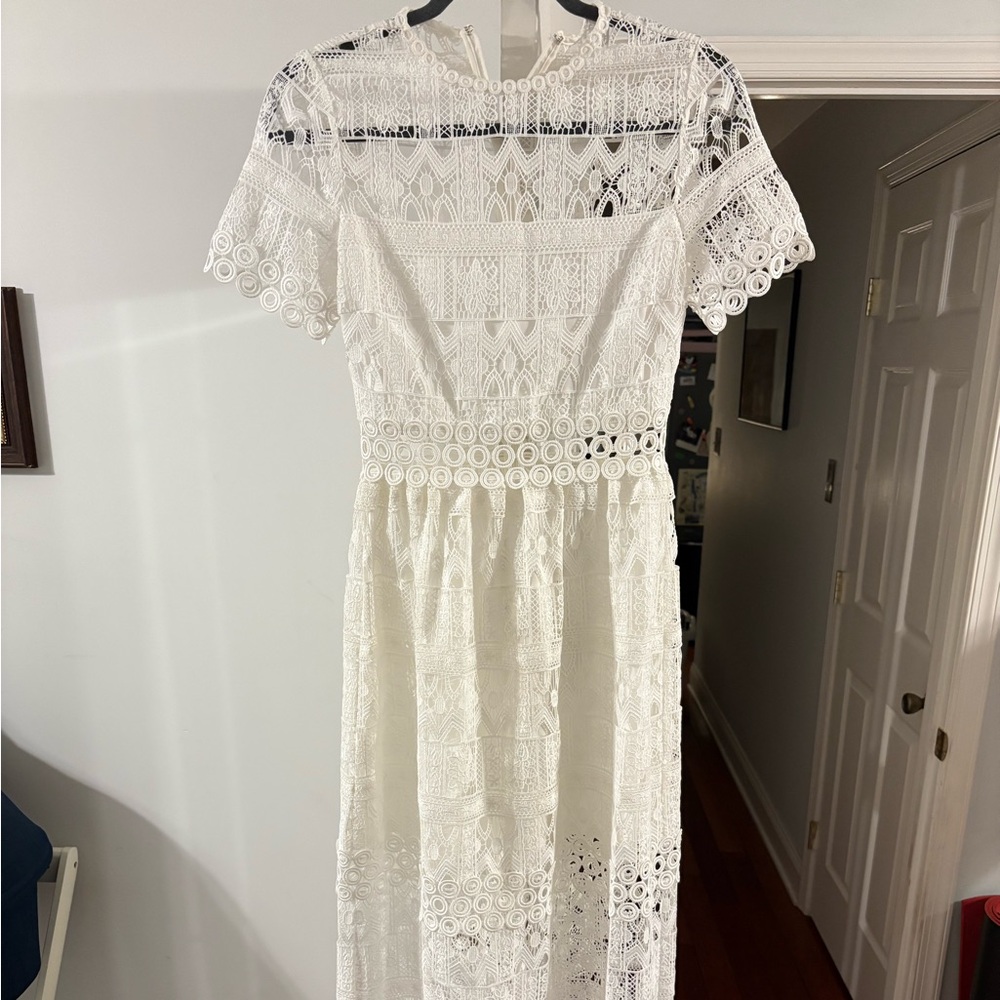 ALEXIS Phillipa Lace Maxi Dress, size S